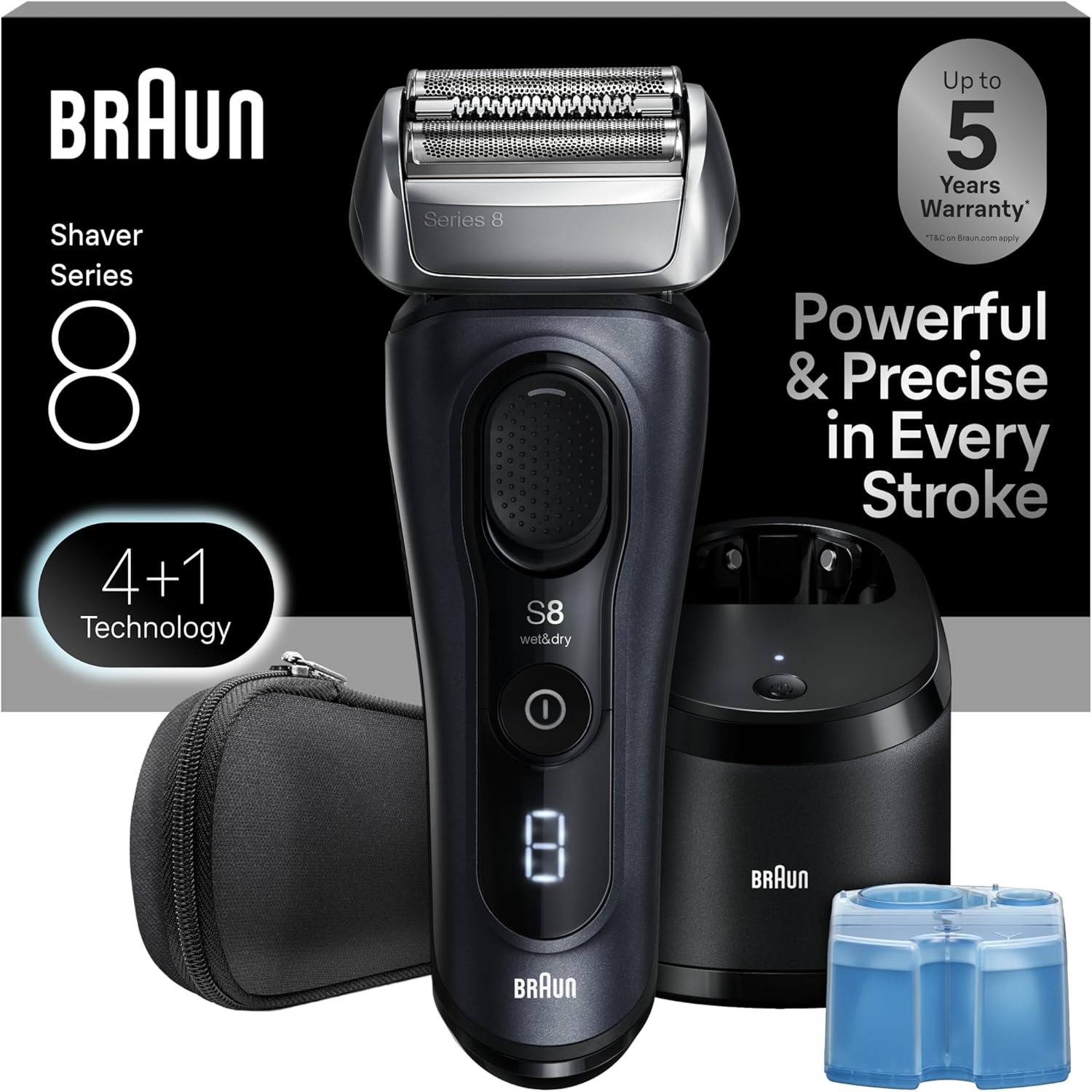 Braun 系列 8 8560cc 男士電動剃須刀