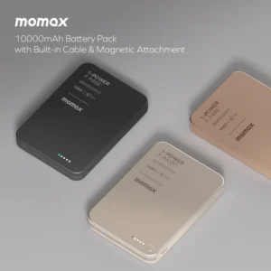 Momax 1-Power F.Pass+ 10000mAh 磁力帶線流動電源 (CCC 認證)